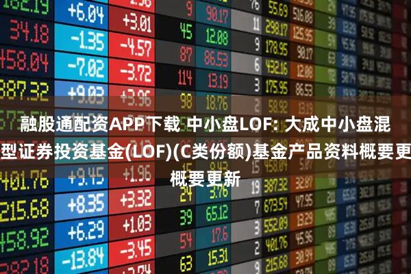 融股通配资APP下载 中小盘LOF: 大成中小盘混合型证券投资基金(LOF)(C类份额)基金产品资料概要更新